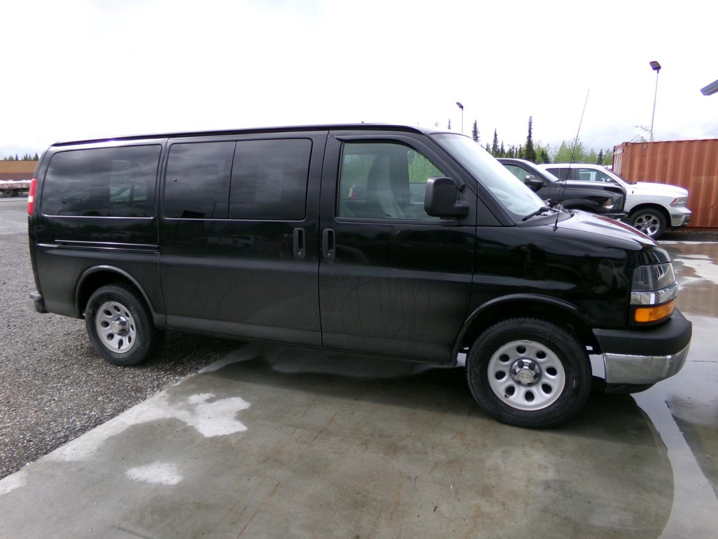 2013 Black Chevrolet Express LT 1500 AWD (1GNSHCF45D1) with an 5.3L V8 OHV 16V engine, 6-Speed Automatic transmission, located at 2630 Philips Field Rd., Fairbanks, AK, 99709, (907) 458-0593, 64.848068, -147.780609 - Photo#2